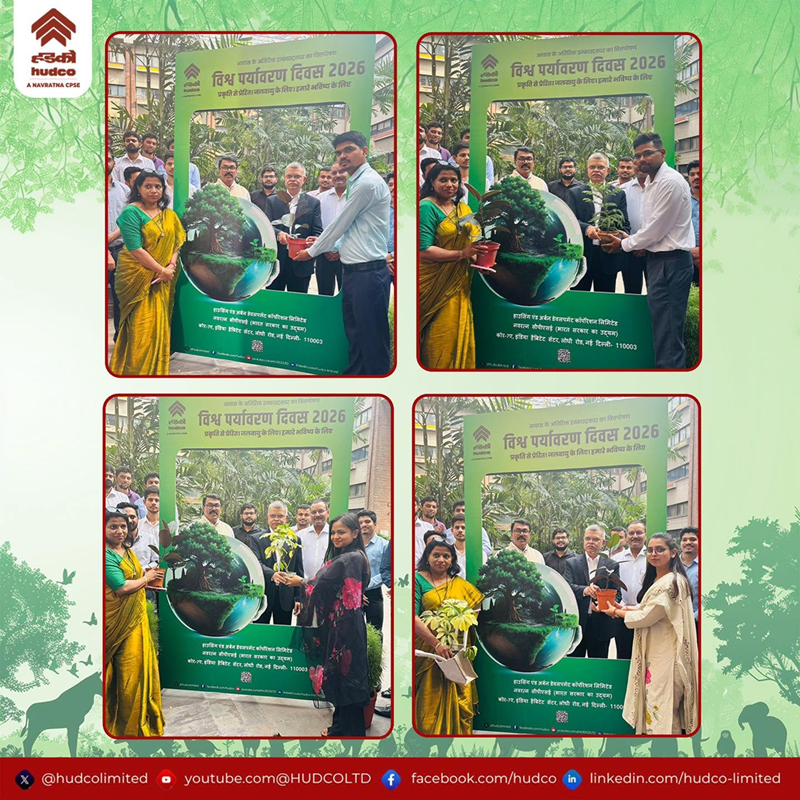 HUDCO: Every plant nurtured today is a step towards a greener future